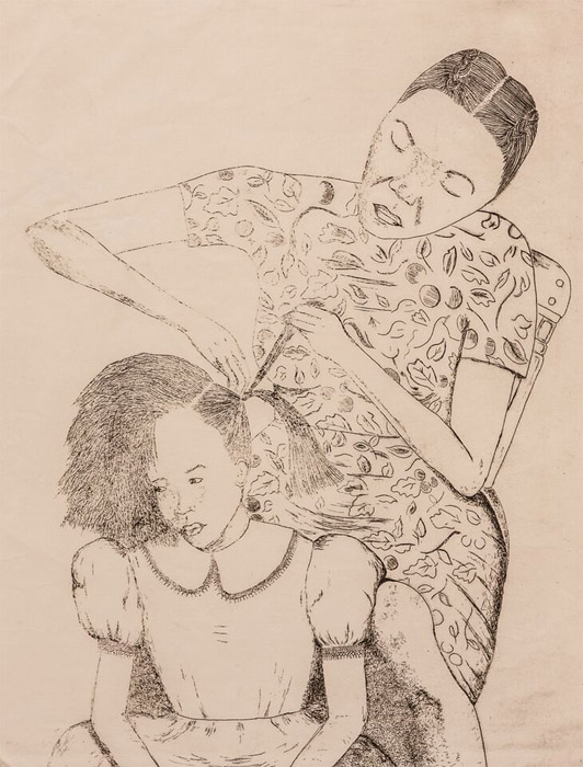 Platting Hair Etching