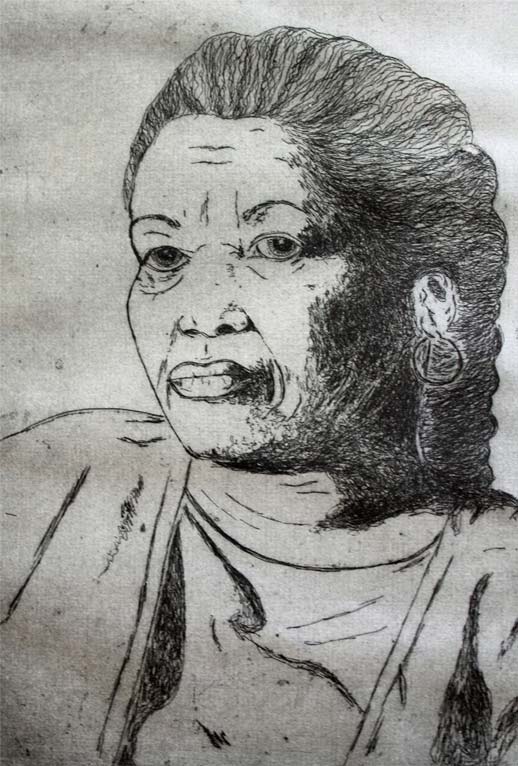 Tony Morrison Etching